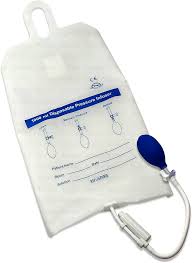 Import 1000ml Disposable Pressure Bag with Gauge - Medical Accessory