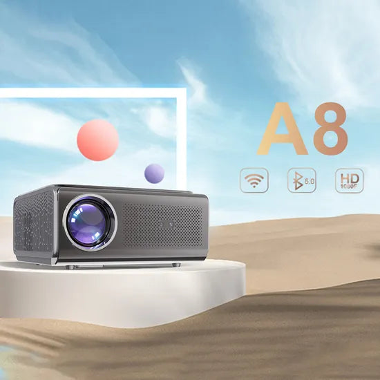2025 Android Smart Projector - 1080P Full HD, 16000 ANSI, Auto Focus, WiFi Bluetooth 4K Support