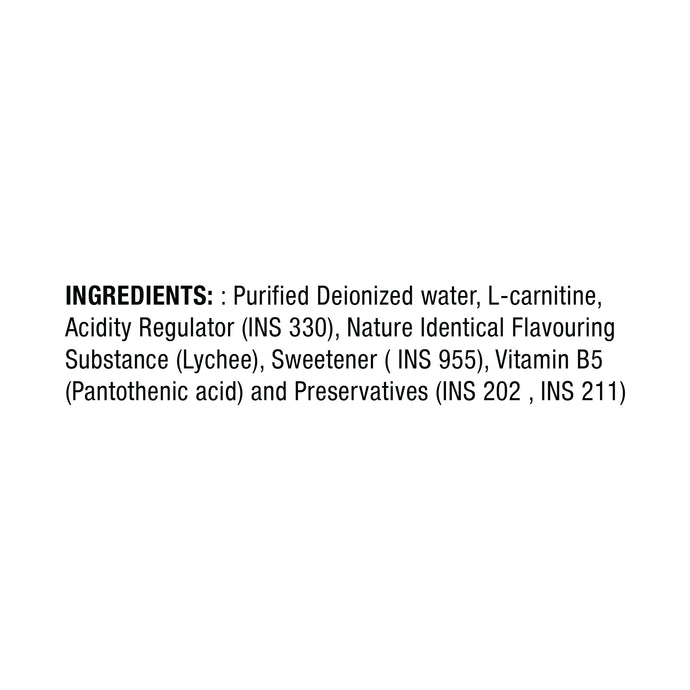 L-Carnitine 3000 mg Liquid - Lychee Flavour