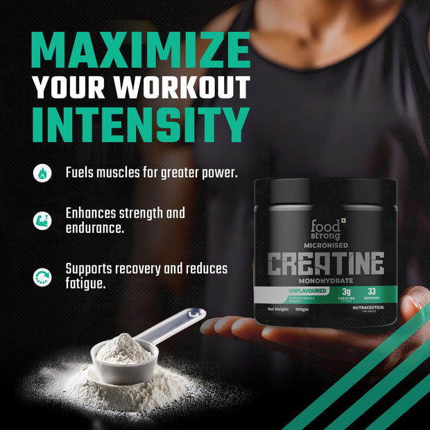 Creatine - Micronized Creatine Monohydrate Powder 100G