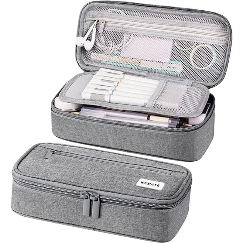 Wholesale AMZ Hot Large Pencil Case Big High Capacity Pencil Pouch Stationery Pen Bag Storage Holder Box for School & Office
