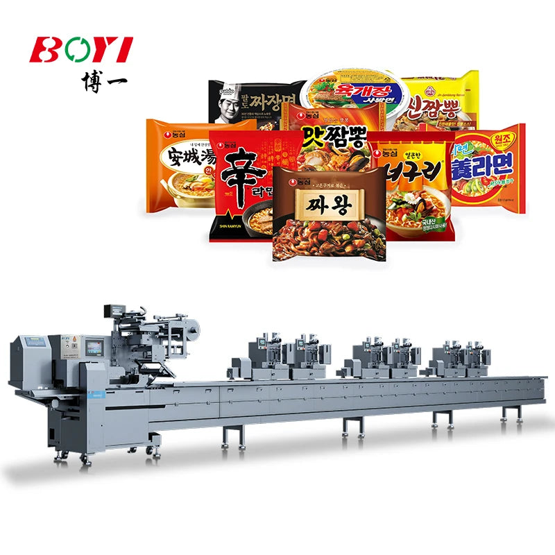 Fficient Bag, Bowl, and Cup Packaging Solutions for Instant Noodles.Automatic Fast Food Steamer Bag Packing Machine.