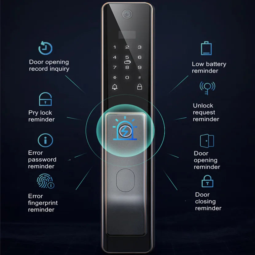Hot Sales Home or Hotel SecurIty Door Lock with Camera Intelligent Smart Door Lock