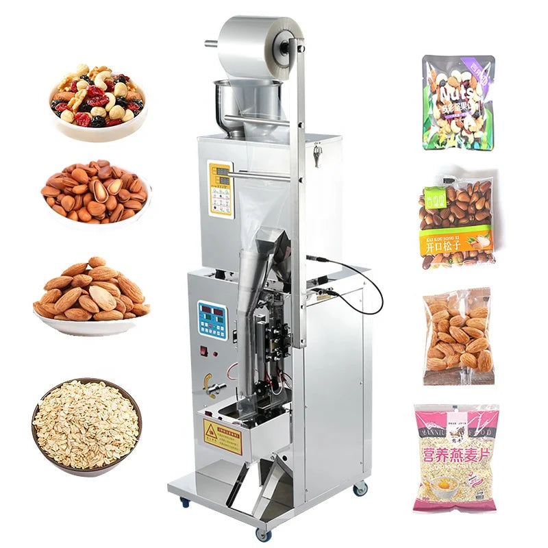 Multifunctional Automatic Nuts Peanut Candy Popcorn Coffee Tea Bag Packing Machines 1g 50g 100g Sealing Machines