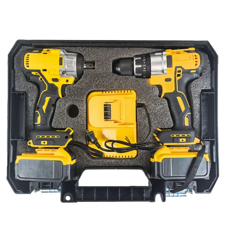 21v Portable 21V Electric Cordless Brushless Drill Machine Excellent Lithium Battery Variable Speed Charging Power for Home DIY Use