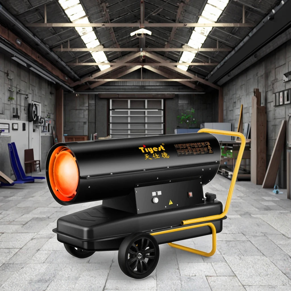 Rapid Heating Heavy-Duty Auto Heater for Chicken Farms, Factories & Greenhouses - 80kW Diesel Kerosene Fan Heater