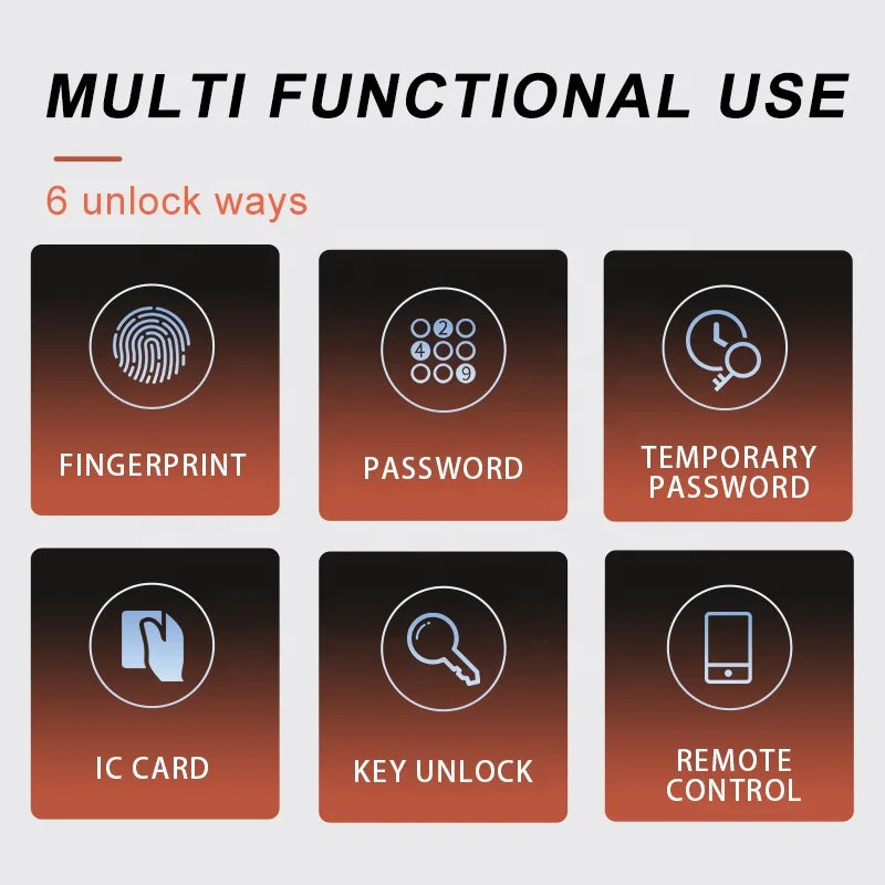 High RecognitionSmartLock ForHomeApartment Waterproof Anti-Theft RFID Fingerprint Password Access Tuya Control For Wood