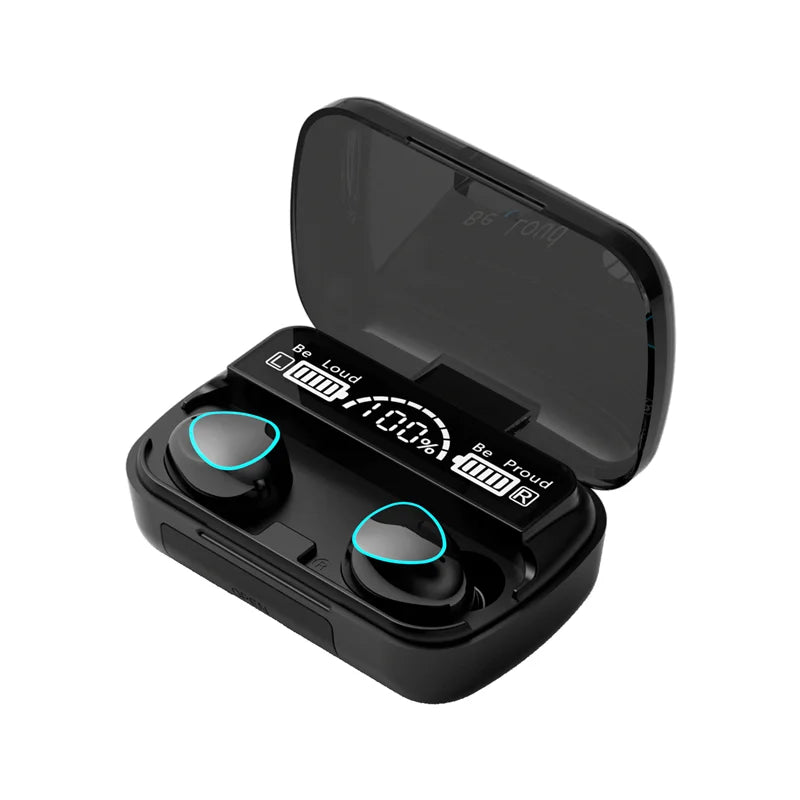 M10 TWS Wireless BT Headphones Stereo Sound Earphone Charging Box with Digital Display Battery Indicator Earbuds