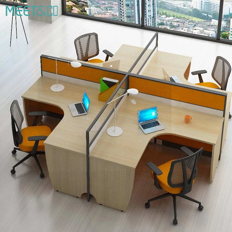 China Manufacturer Modern Modular Office Furniture Workstation 2, 4, 6 Seater Office Workstation Desk for 2, 4, 6 Person People