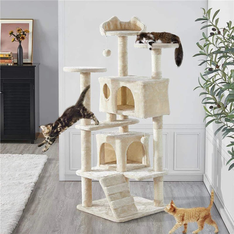 Modern Large Luxury Scratch Cat Tree Tower Furniture Post Cat Tree for Kittens Pet House