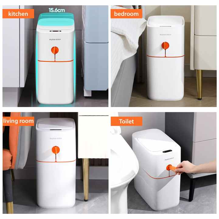JOYBOS Smart Motion Sensor Trash Can - Waterproof & Odorless