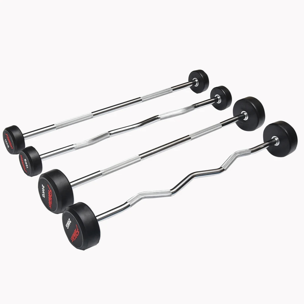 Customized Logo Heavy Duty Weightlifting Bar with Printed Logo Free Weights Barbell Set Fitness Equipment