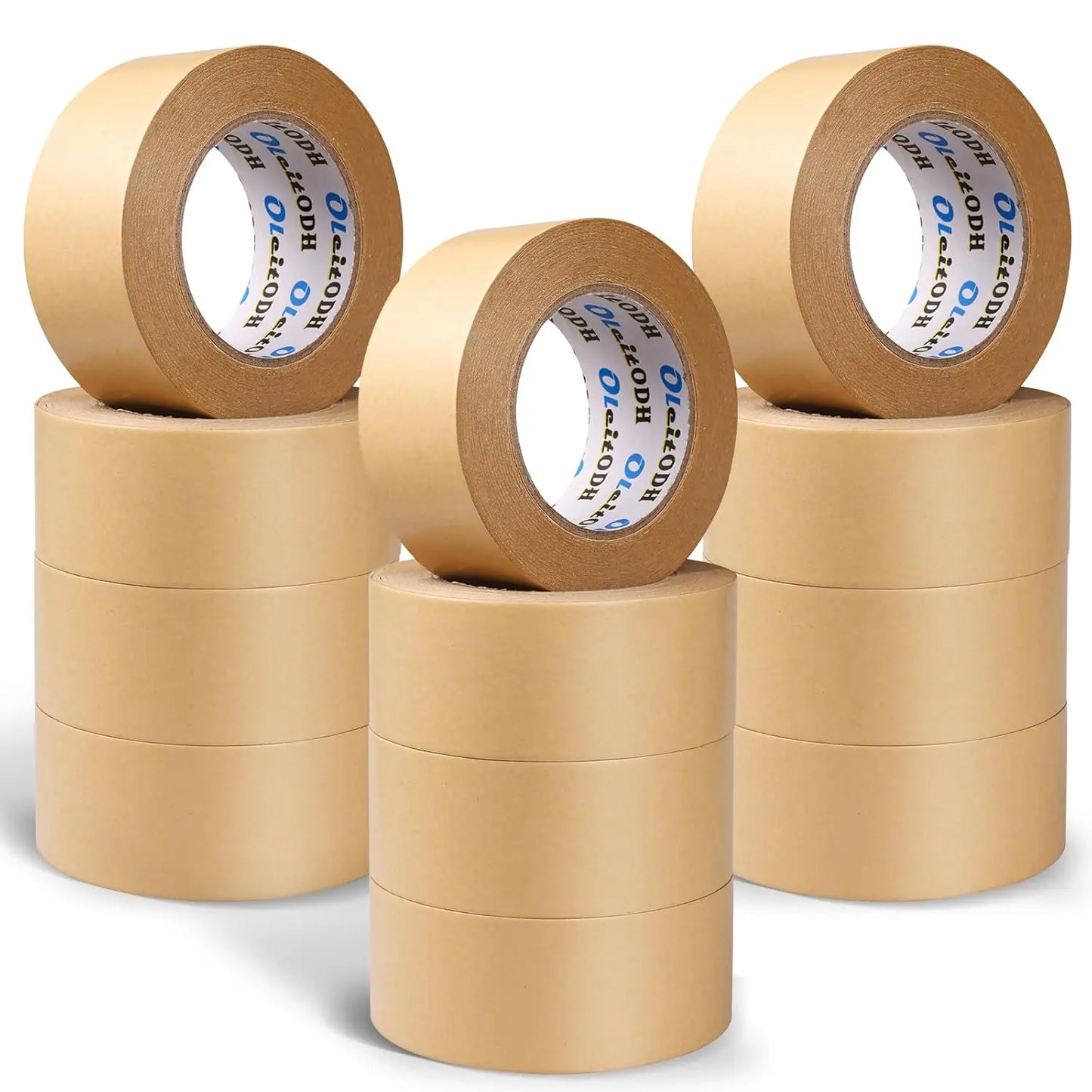 Self Adhesive Kraft Paper Hot Melt High Temperature Gummed Waterproof Custom Brown Color Strong Self-Adhesive Tape for Packing