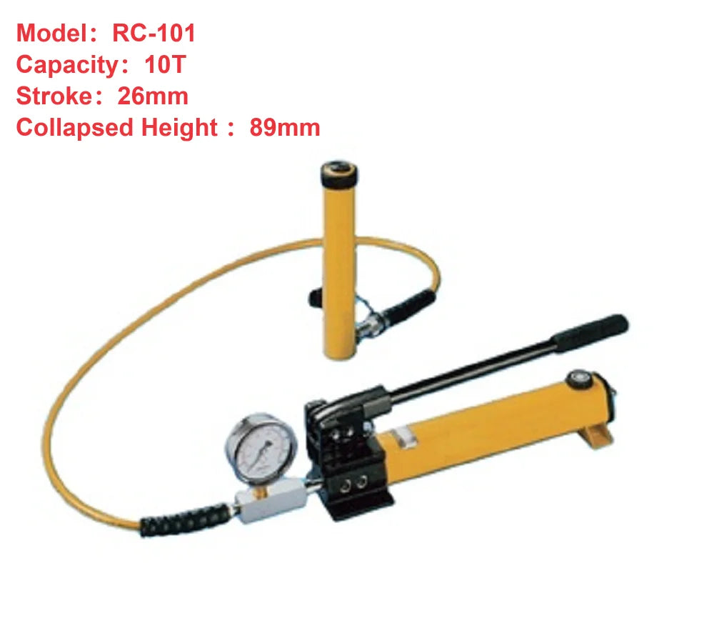 ENERPAC Same Quality Factory Wholesale RC-101 Single-Acting Hydraulic Cylinder Capacity 10T Stroke 26mm Hydraulic Cylinder