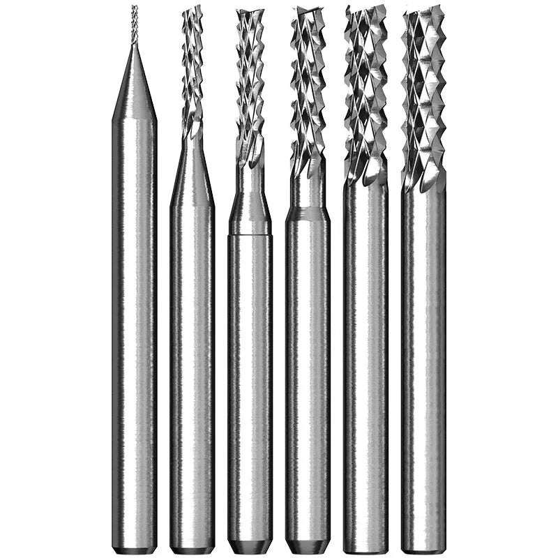 Circuit Board Cnc Corn Milling Cutter 3.175 Gong Knife Tungsten Steel Engraving Machine Knife