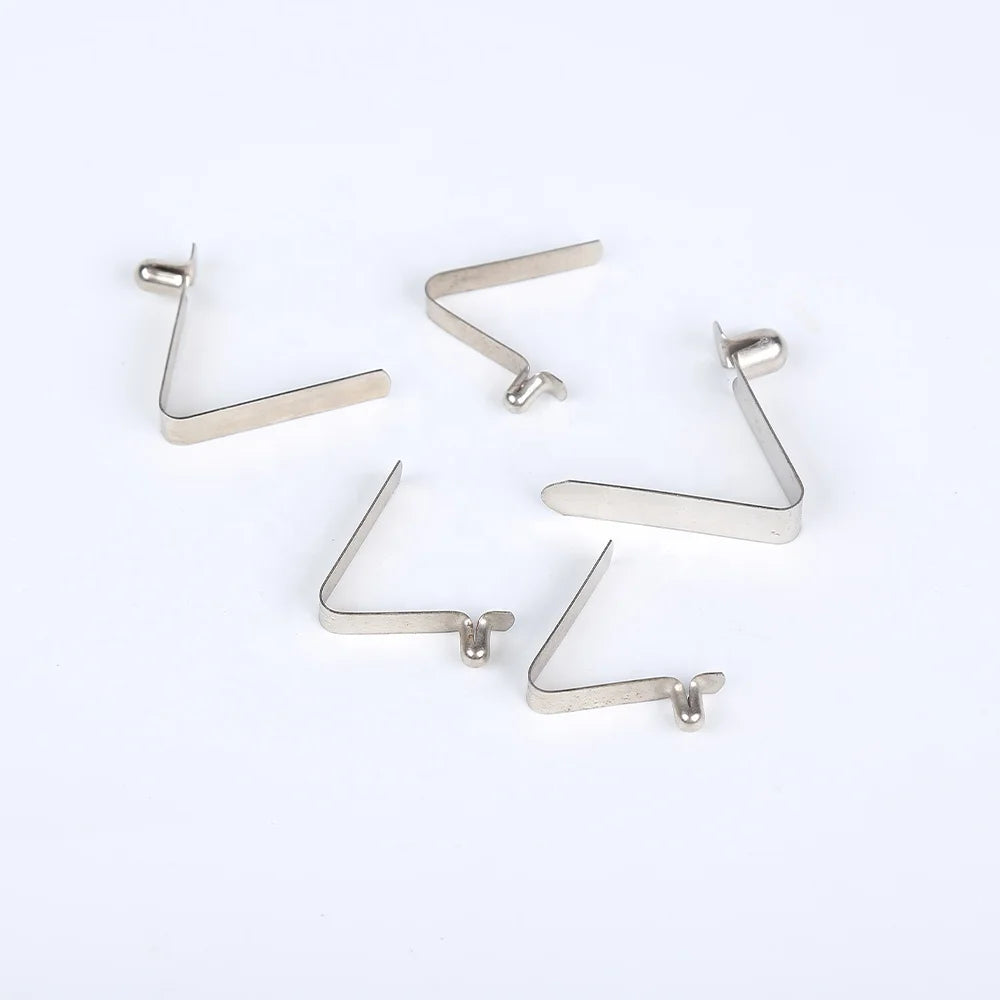 V-shaped Single and Double Touch Buttons, Stainless Steel Spring Clip Stainless Steel Fastener Spring