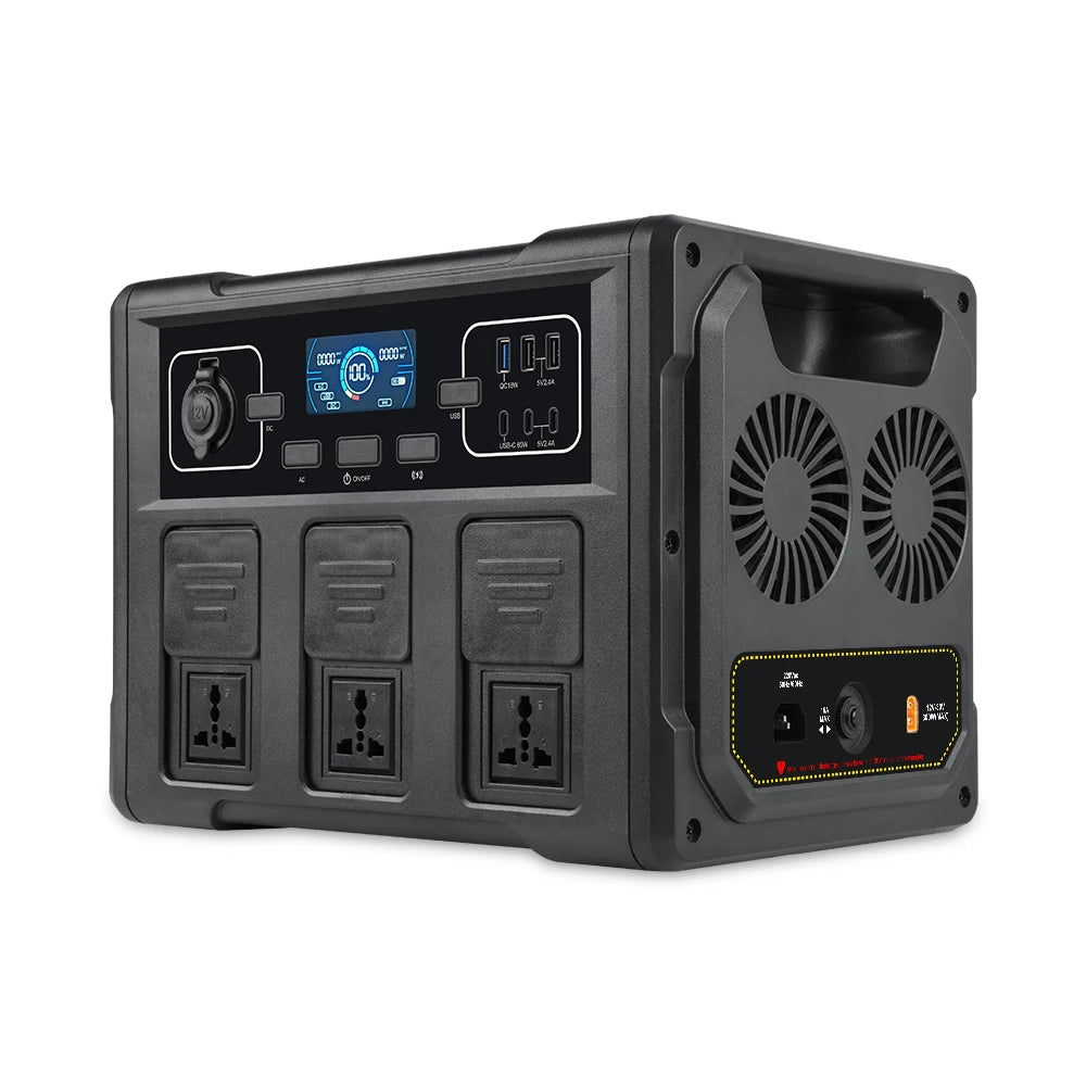 220V 110V Household Cooking Pure Sine Wave Portable Outdoor Power Supply 1200W Portable Solar Generator