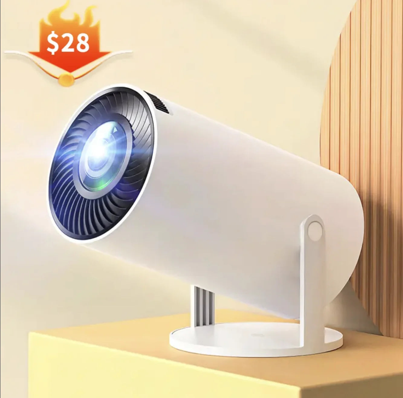 HY300 Popular Mini Projector Fast Wireless Connection 4k HD Home Theater Smart Same Screen Projector
