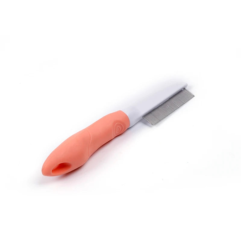 Long Short Dog Grooming Brush Comfortable Handle Deshedding Tool with Charge Power Stainless Steel Plastic Packaged in Box