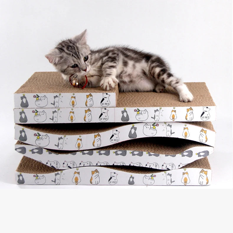 Cat Scratcher Claw Grinder Does Not Drop Debris Corrugated Paper Protection Sofa Wear-resistant Cat Scratching Post Toy