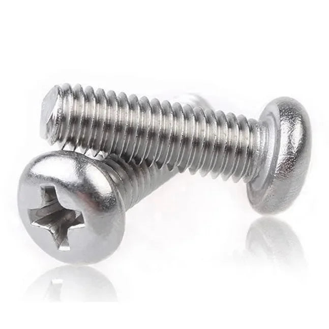 Customized CNC Machining Parts M2 M2.5 M3 M4 M5 M6 M7 M8 Stainless Steel Cross Recessed Phillips Flat Head Screw