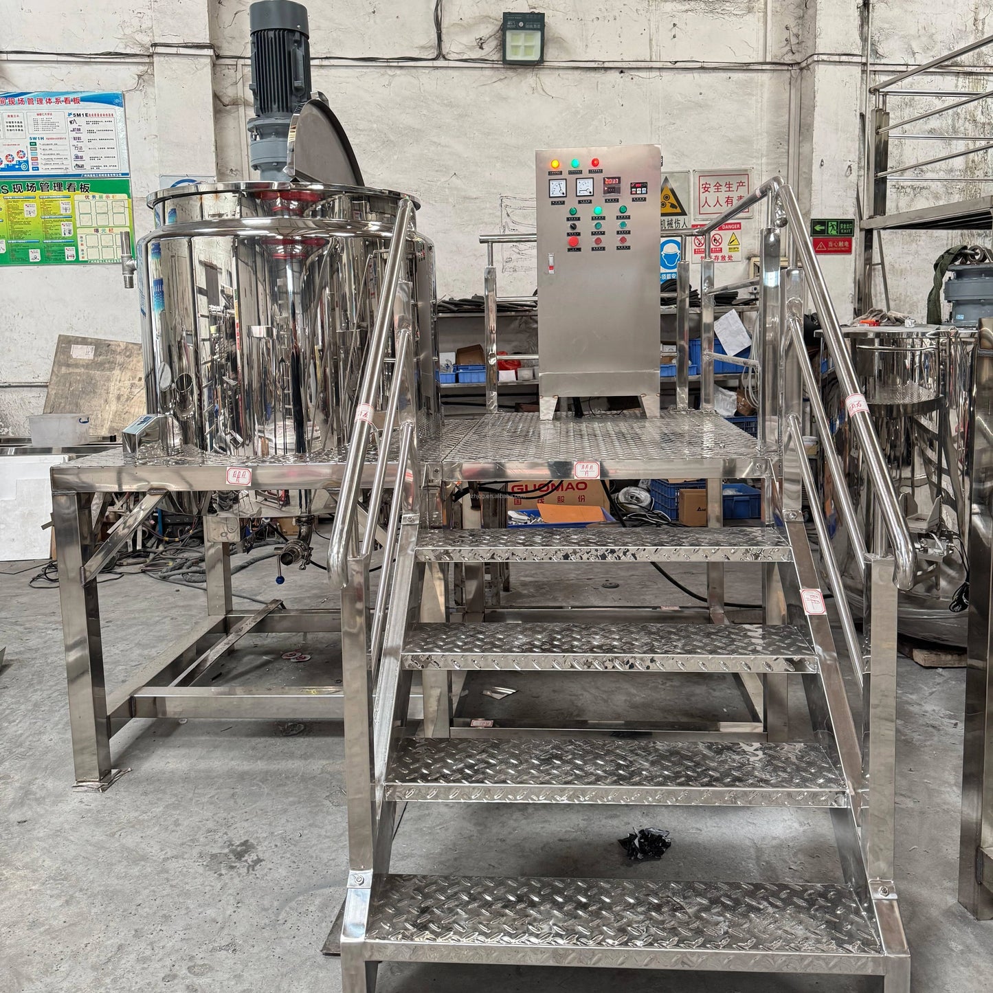 Electric Stainless Steel Vacuum Blender for Food Processing