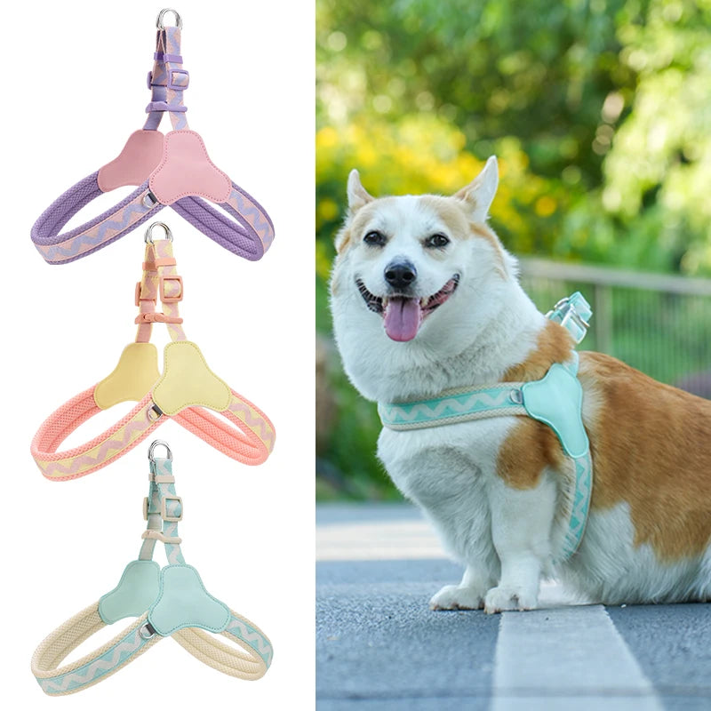 No Pull Neoprene Dog Harness Reflective and Adjustable Soft Ventilated Mesh Vest for Small and Medium Dogs and Cats