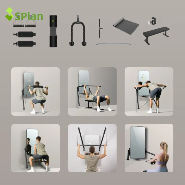 S Plan Smart Fitness Products China Manufactured Multi-Gym Equipment Strength Trainer Machine Smart Home Gym for Body Building