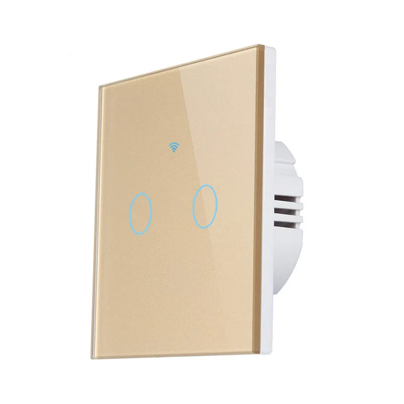 EU UK 10A Smart Switches No Neutral Wifi Home Electric Products Alexa Google Home Smart Wall Light Touch Switch