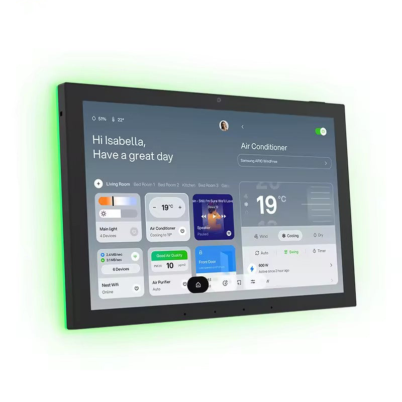 Smart Home Matter Thread Wifi 10.1 Inch Wall Mount Android Poe Automation Device Products Control Light Lock Outlet Tablet Panel