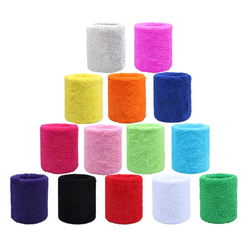 2024 Hot Style Sport Running Badminton Basketball Supportive Durable Sweatband Sweat Bands 10cm Wrist Support
