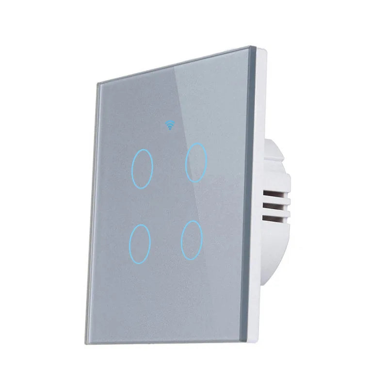 EU UK 10A Smart Switches No Neutral Wifi Home Electric Products Alexa Google Home Smart Wall Light Touch Switch
