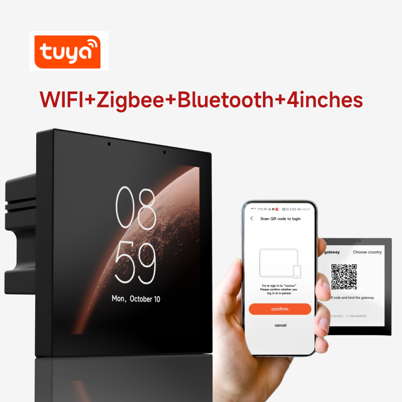 "Tuya Gateway Wifi Smart Home Products & Devices Smart Touch Control Panel Android Home Automation Electric Smart Technology H9"