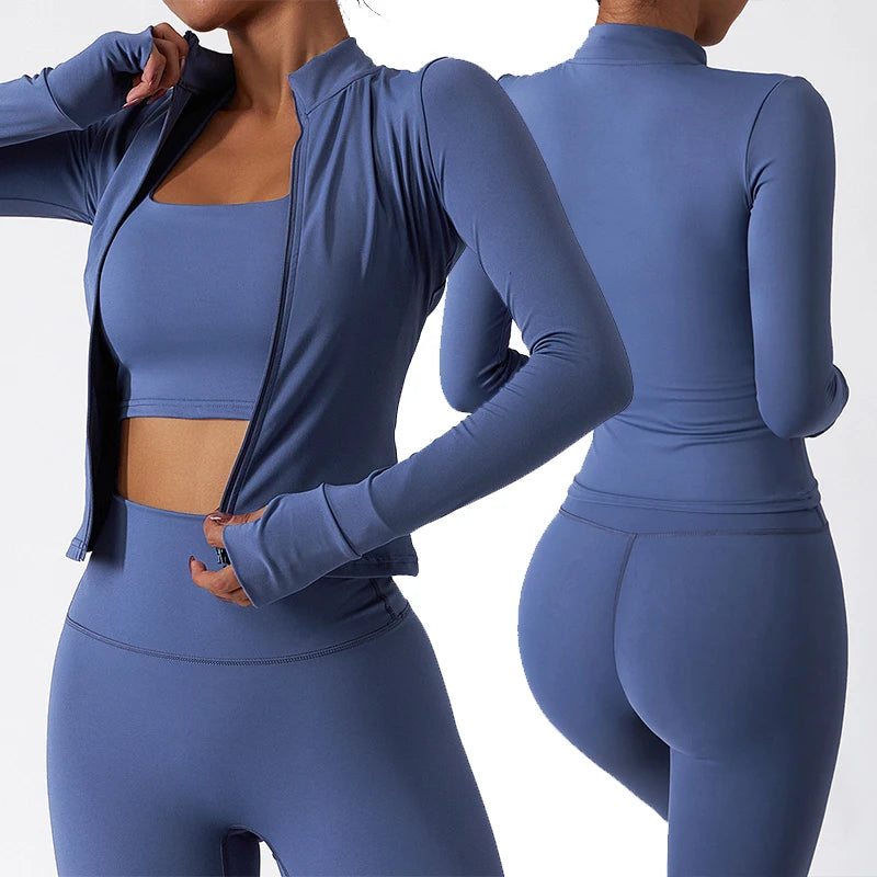 Custom Gym Bra and Leggings High Quality Luxury Outfit Wear 3 Piece Pants Sport Fitness Women Yoga Sets for Women with logo