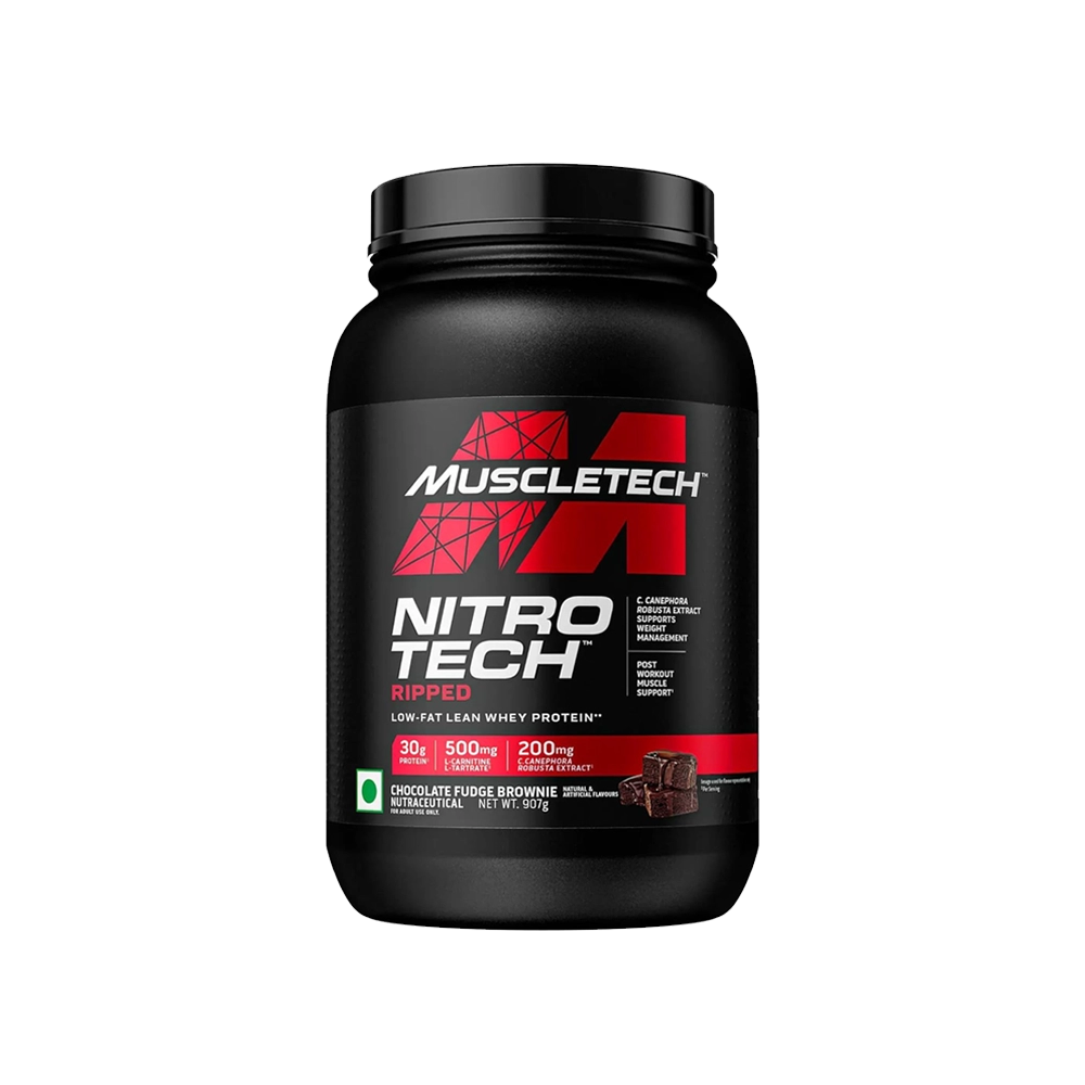 MuscleTech Nitro-Tech Ripped Whey Protein Powder(Choco)