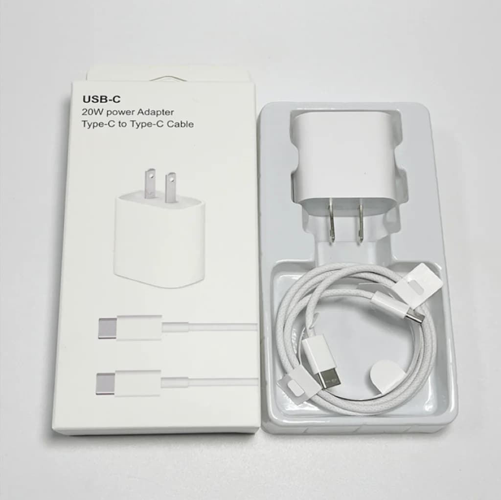 20W PD Type C Adapter For 20W iPhone Charger USB-C Adapter For iPhone Cable Charger C to C Type-C For iPhone16 15 14 13 12 11