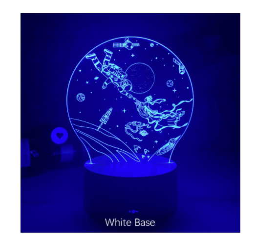 Cross Border E Commerce Supply Colorful Touch 3D Night Light
