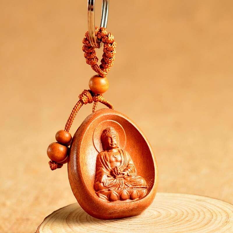 Eight patron saint keychains