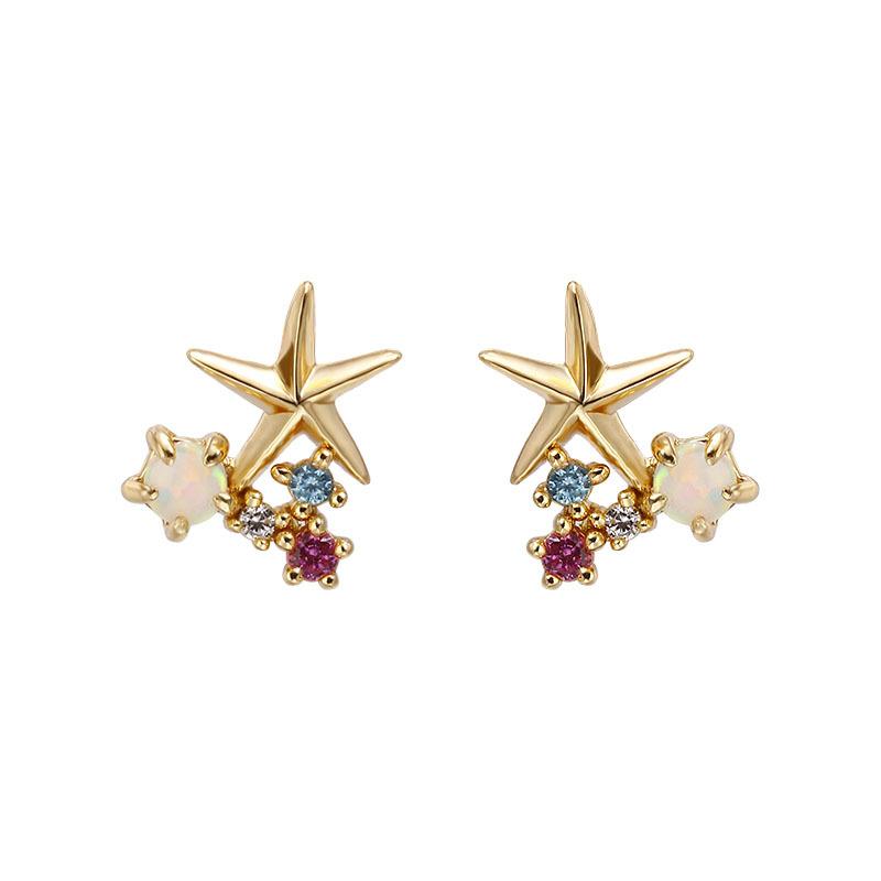 Little Mermaid Starfish Stud Earrings