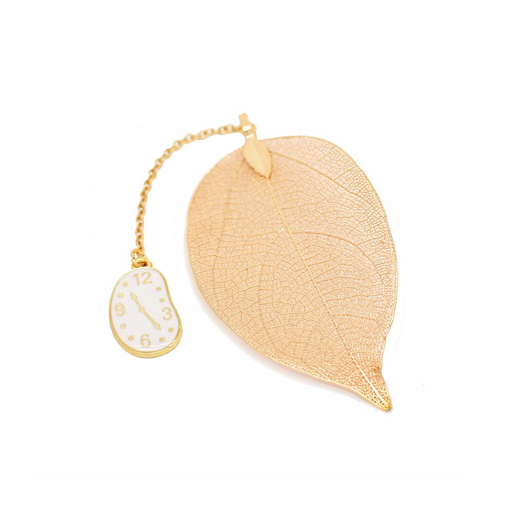 Fashion Creativity  Rabbit Clock Leaf Bookmark