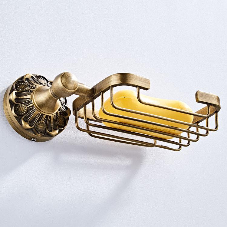 Copper Material Bathroom Hardware Pendant Retro Bronze Soap Dish