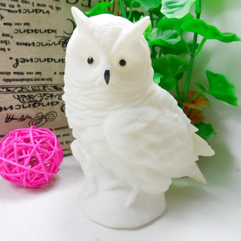 LED Bedside Table Lamp Night Lights Owl Lamp DC5V Cute LED Desk Table Lamp LR44 Battery Powered Animal Night Light for Bedroom
