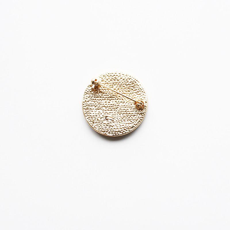 Chinese Style Retro Brooch Palace Sun Moon Couple Cardigan Pin