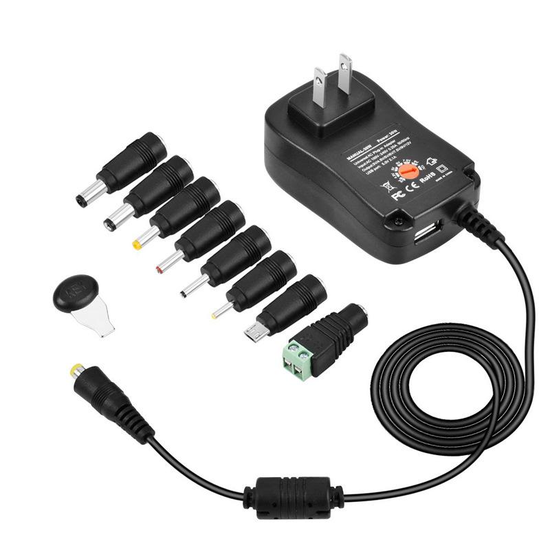 30W Multi-Function Adjustable Power Adapter For Switching Power Supply Monitoring Led Lights