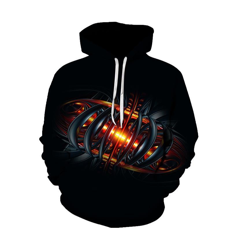 3D Digital Printing Loose Loose Hoodie Sweatshirt
