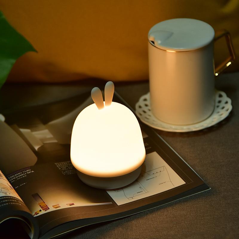 Creative Led Night Light Eye Protection Silicone Pat Light