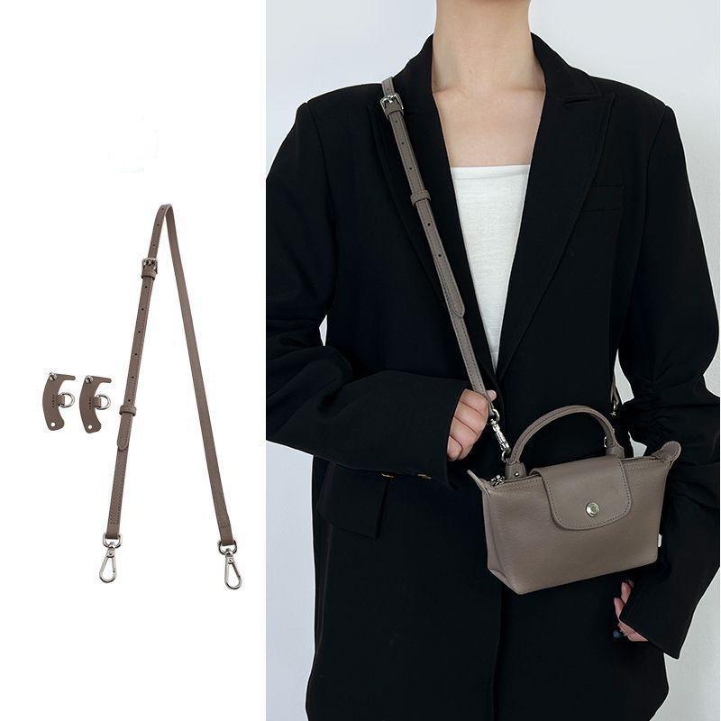 Wide Shoulder Strap Punch-free Leather Ring Transformation Crossbody Hardware Accessories