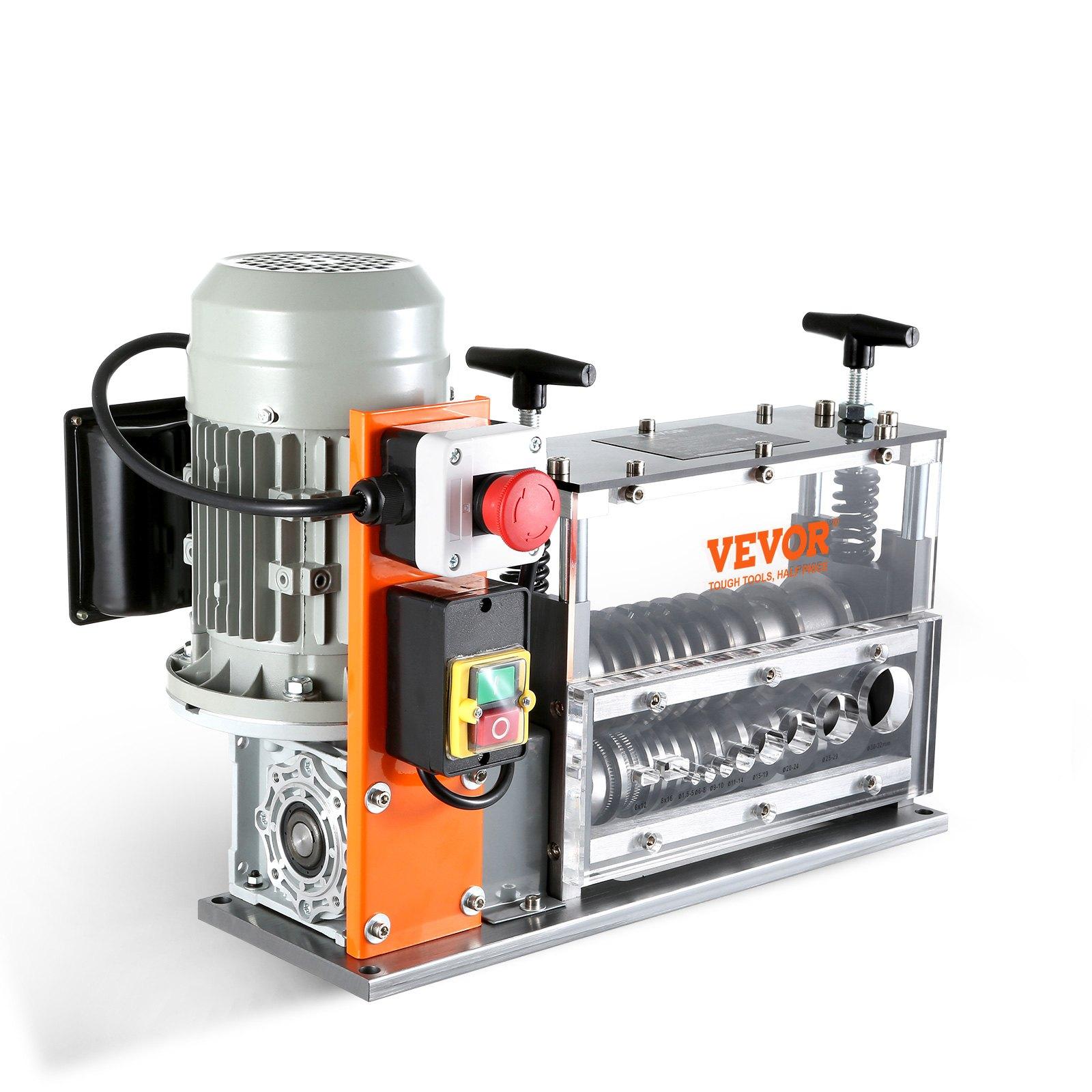 Automatic Wire Stripping Machine, 0.06'-1.26' Electric Motorized Cable Stripper, 750 W, 98 Ft Min Wire Peeler With Visible Stripping Depth Reference, 10 Channels For Scrap Copper Recycling