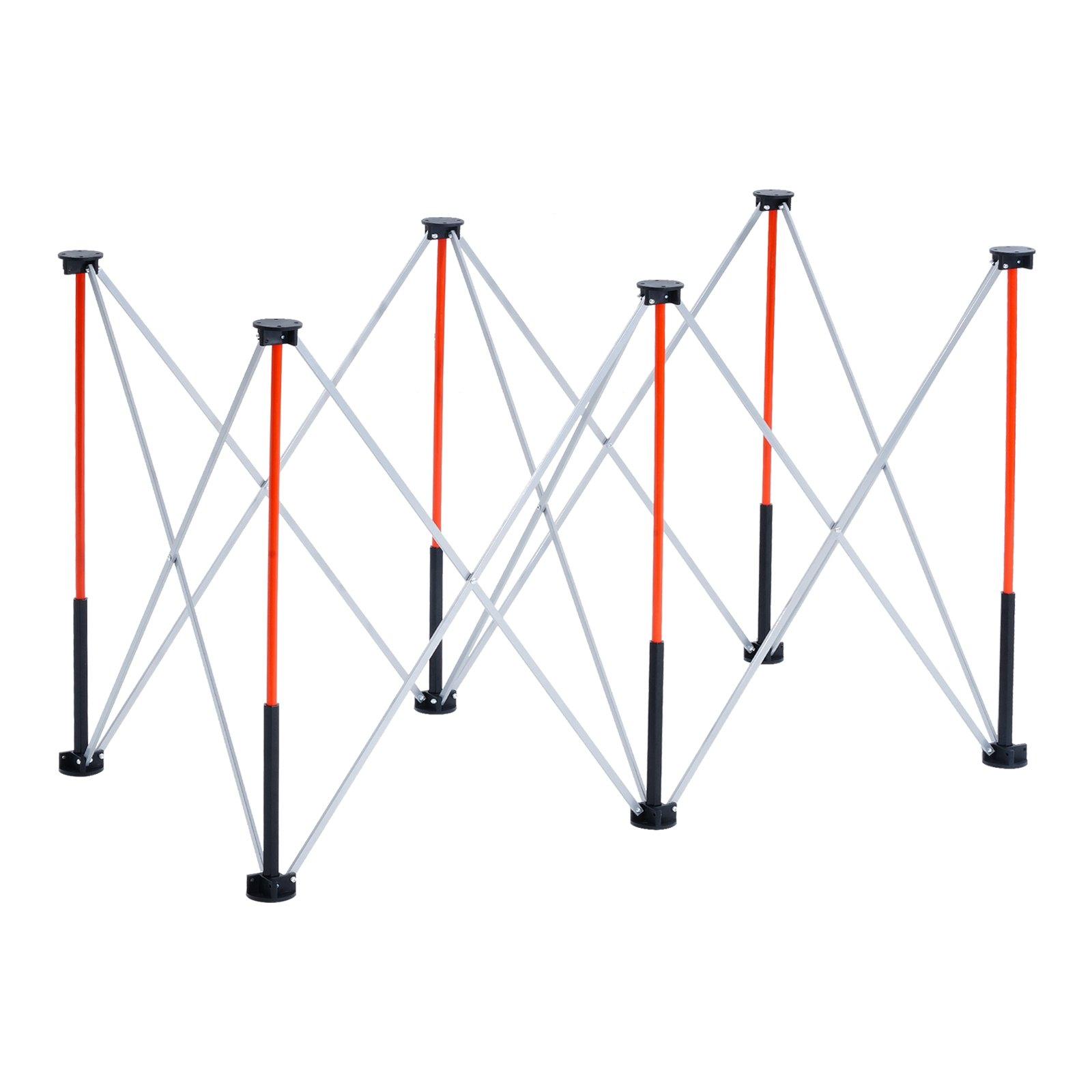 Portable Folding Workstand 4.15 X 2.18ft Collapsible Work Stand 2500lbs Capacity