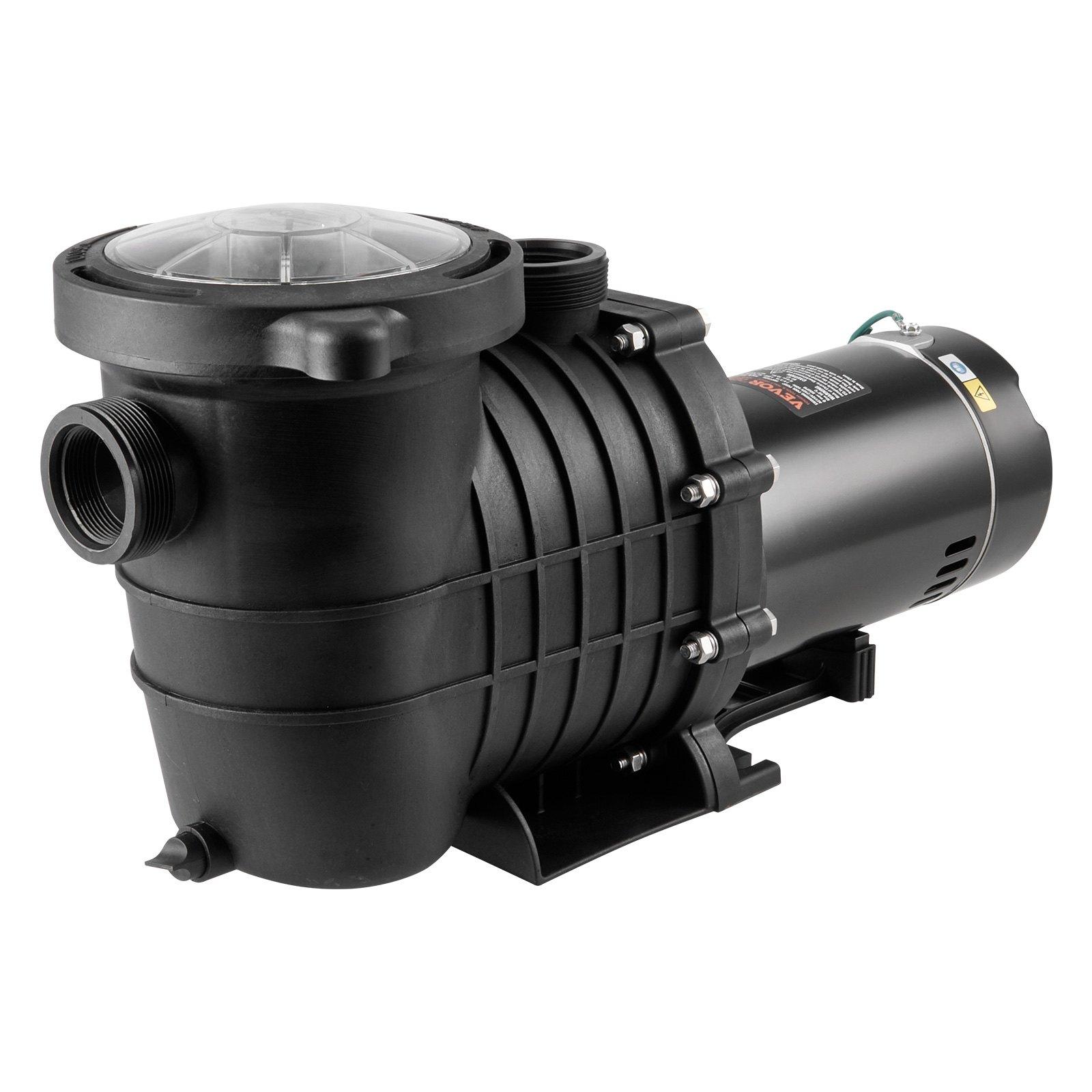 Above Ground Pool Pump, 2 HP, 110 GPM Max Flow Single Speed Swimming Pool Pump, 110V/240V 3450 RPM 59 Ft Max Head Pool Pump With Filter Basket, For Above Ground Pools Hot Tubs Spas